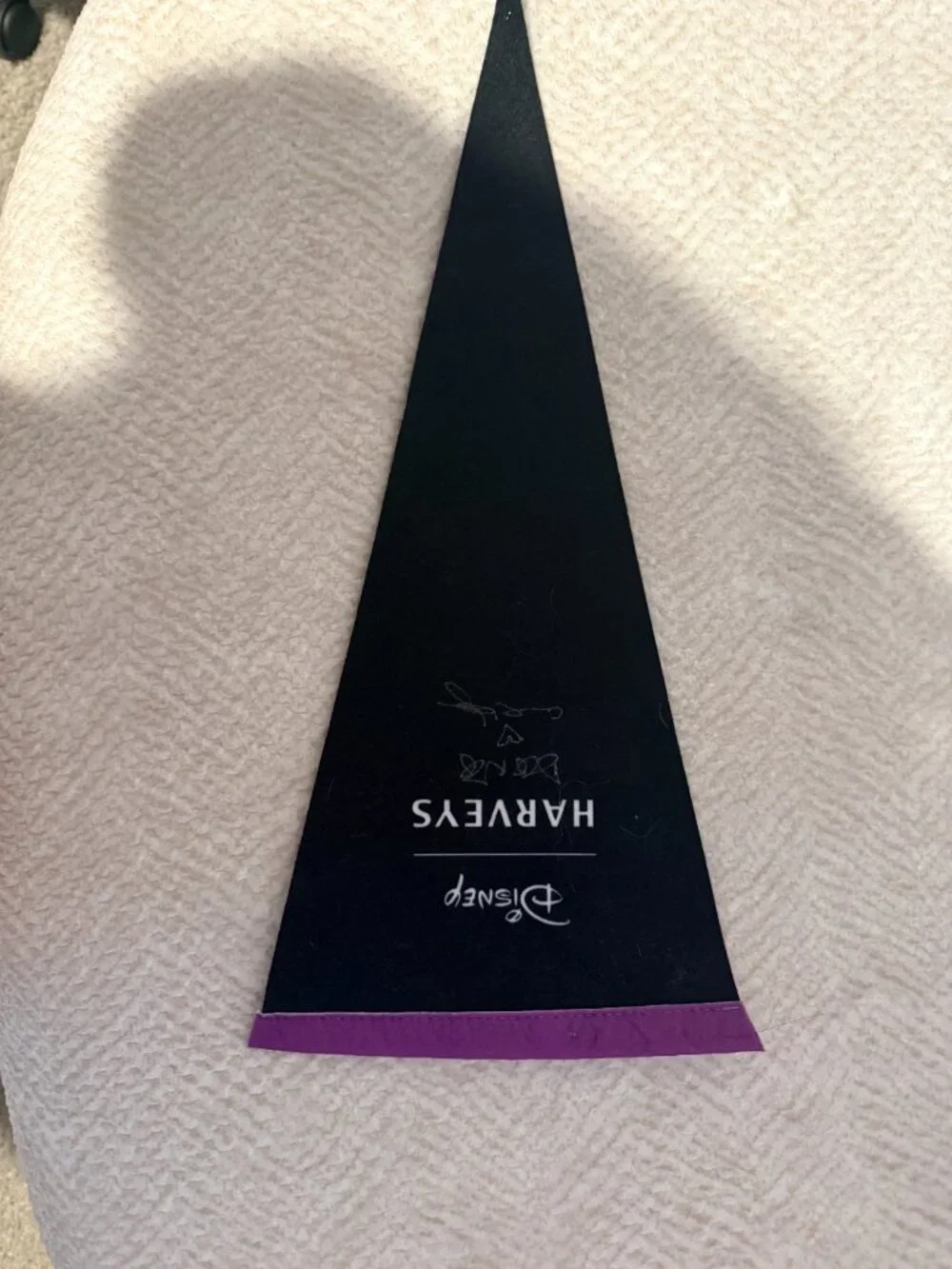 Rare Harvey's Disney Villains Signed Event Pennant Banner